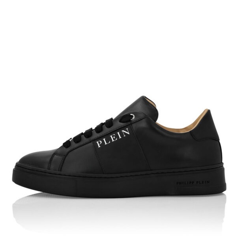 Philipp Plein Nappa Leather Lo-Top Black Sneakers - Picture 6 of 15